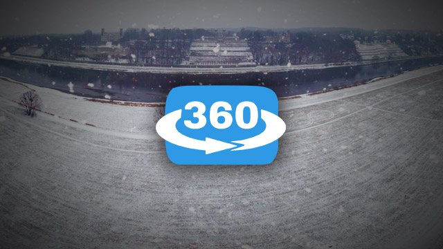 Wintertraum Dresden 360° Panorama im Januar 2016